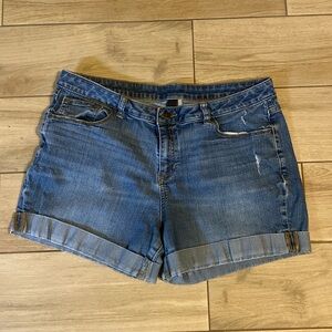 Dark Washed Shorts